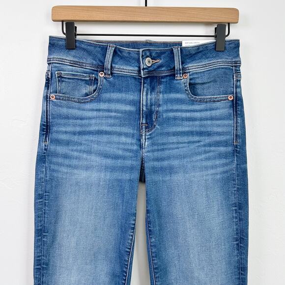 American Eagle Kick Boot Low Rise Bright Indigo Jeans NWT - Picture 3 of 12